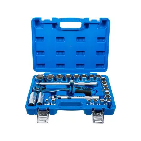 Coffret de douilles | 12,5 mm (1/2") | en pouces | 27 pièces