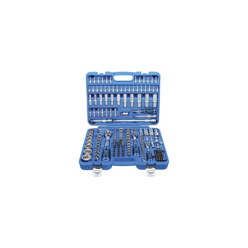 Jeu de douilles à six pans | 6,3 mm (1/4") / 10 mm (3/8") / 12,5 mm (1/2") | 192 pièces
