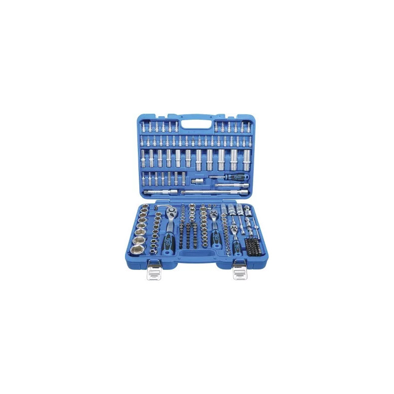 Jeu de douilles à six pans | 6,3 mm (1/4") / 10 mm (3/8") / 12,5 mm (1/2") | en pouce | 192 pièces