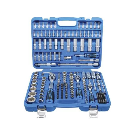 Jeu de douilles à six pans | 6,3 mm (1/4") / 10 mm (3/8") / 12,5 mm (1/2") | en pouce | 192 pièces