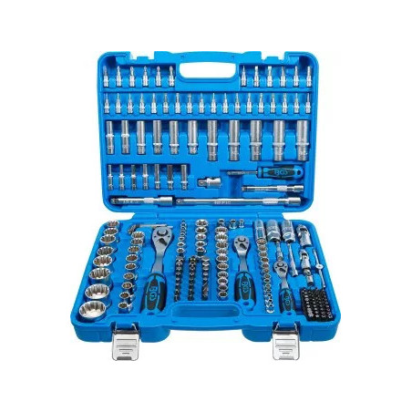 Coffret de Douilles Gear Lock | 6,3 mm (1/4") / 10 mm (3/8") / 12,5 mm (1/2") | 192 pièces