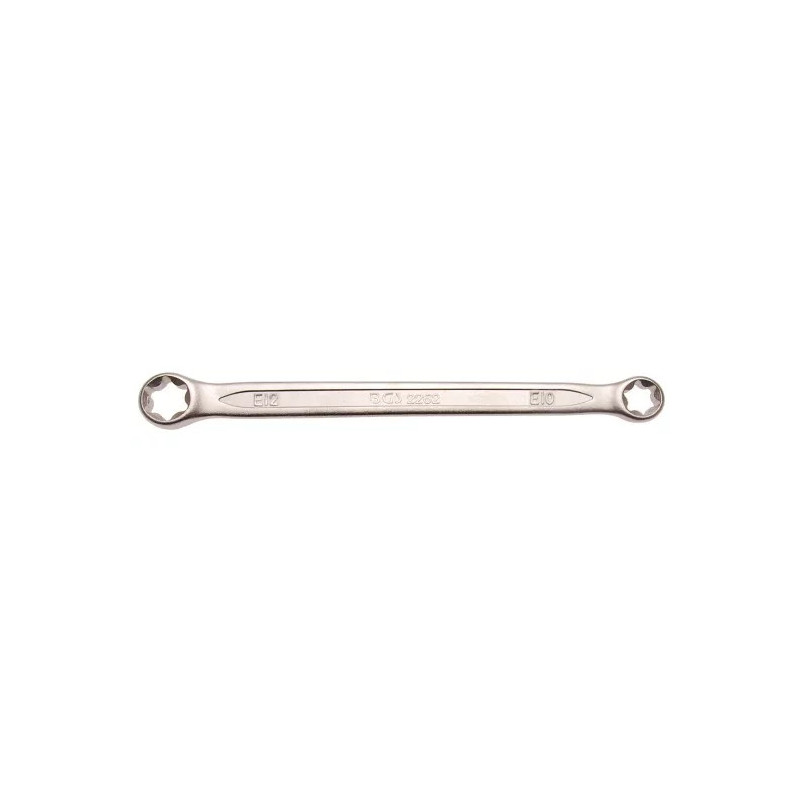 Clé polygonales double embouts avec têtes polygonales profil E | E10 x E12 Clé polygonales double embouts avec têtes polygonales profil E | E10 x E12