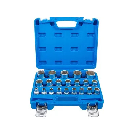 Jeu de Douilles, douze pans | 12,5 mm (1/2") | 8 - 36 mm | 21 pièces