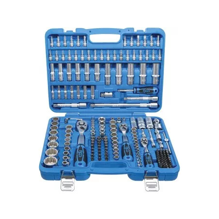 Coffret de Douilles douze pans | 6,3 mm (1/4") / 10 mm (3/8") / 12,5 mm (1/2") | 192 pièces