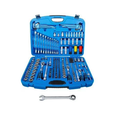 Coffret de Douilles Gear Lock | 6,3 mm (1/4") / 10 mm (3/8") / 12,5 mm (1/2") | 218 pièces