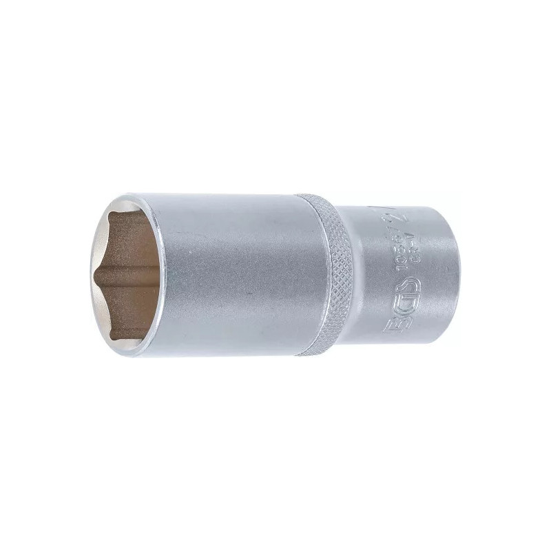 Douille pour clé, six pans, longue | 12,5 mm (1/2") | 27 mm Douille pour clé, six pans, longue | 12,5 mm (1/2") | 27 mm
