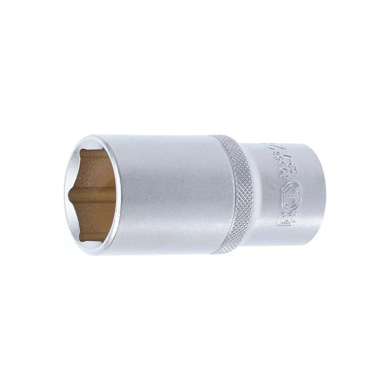 Douille pour clé, six pans, longue | 12,5 mm (1/2") | 28 mm Douille pour clé, six pans, longue | 12,5 mm (1/2") | 28 mm