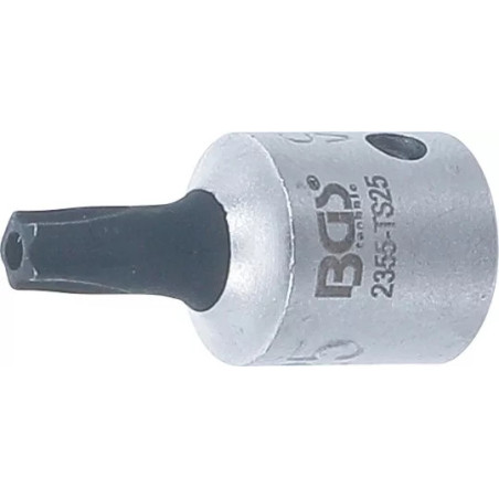 Douille à embouts | 6,3 mm (1/4") | profil TS (pour Torx Plus) avec perçage TS25