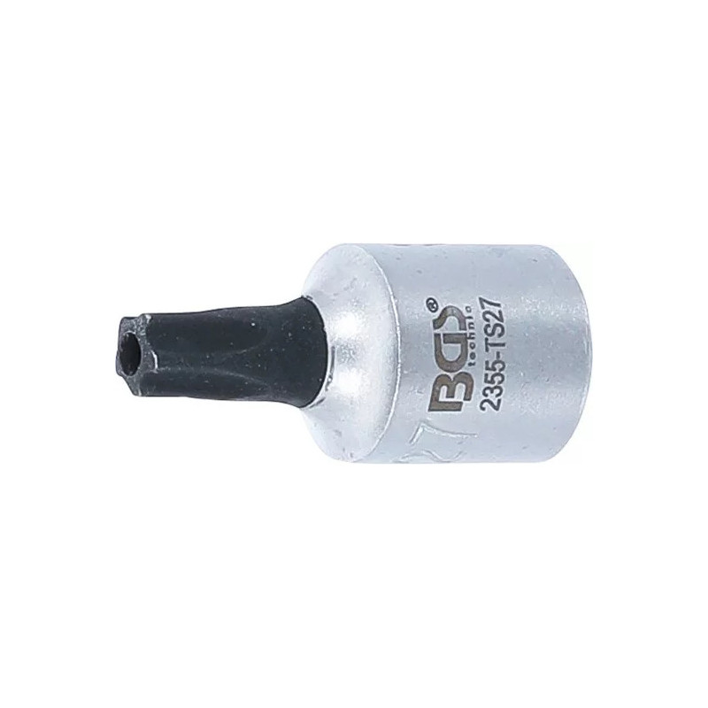 Douille à embouts | 6,3 mm (1/4") | profil TS (pour Torx Plus) avec perçage TS27 Douille à embouts | 6,3 mm (1/4") | profil TS (pour Torx Plus) avec perçage TS27