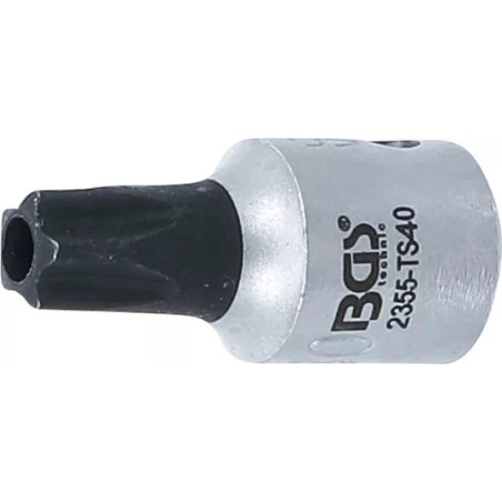 Douille à embouts | 6,3 mm (1/4") | profil TS (pour Torx Plus) avec perçage TS40