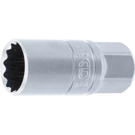 Douille de bougie à retenue en caoutchouc douze pans | 12,5 mm (1/2") | 21 mm