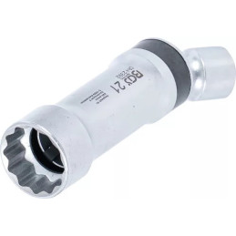 Douille articulée à bougie douze pans avec ressort de retenue | 21 mm