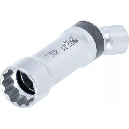 Douille articulée à bougie douze pans avec ressort de retenue | 21 mm