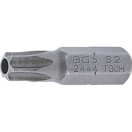 Embout | Longueur 25 mm | 6,3 mm (1/4") | profil T (pour Torx) avec perçage T30