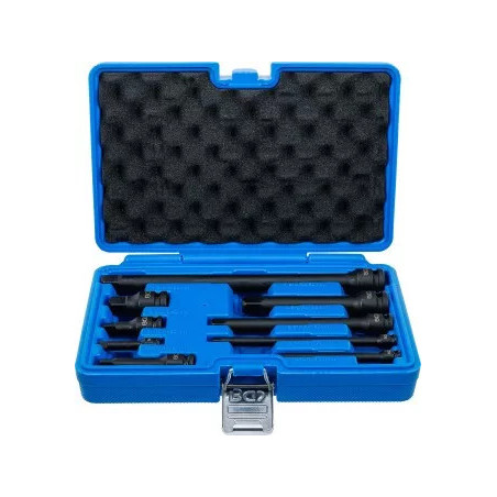 Jeu de rallonges à choc | 6,3 mm (1/4") / 10 mm (3/8") / 12,5 mm (1/2") | 9 pièces