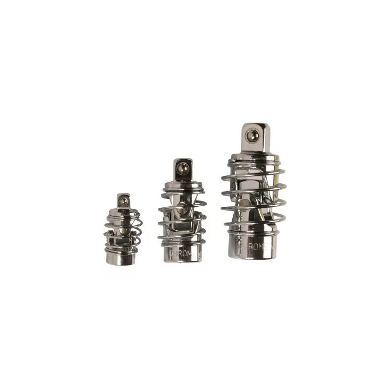 Jeux de douilles articulées | 6,3 mm (1/4") / 10 mm (3/8") / 12,5 mm (1/2") | 3 pièces Jeux de douilles articulées | 6,3 mm (1/4") / 10 mm (3/8") / 12,5 mm (1/2") | 3 pièces
