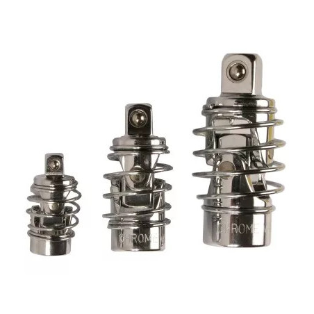 Jeux de douilles articulées | 6,3 mm (1/4") / 10 mm (3/8") / 12,5 mm (1/2") | 3 pièces