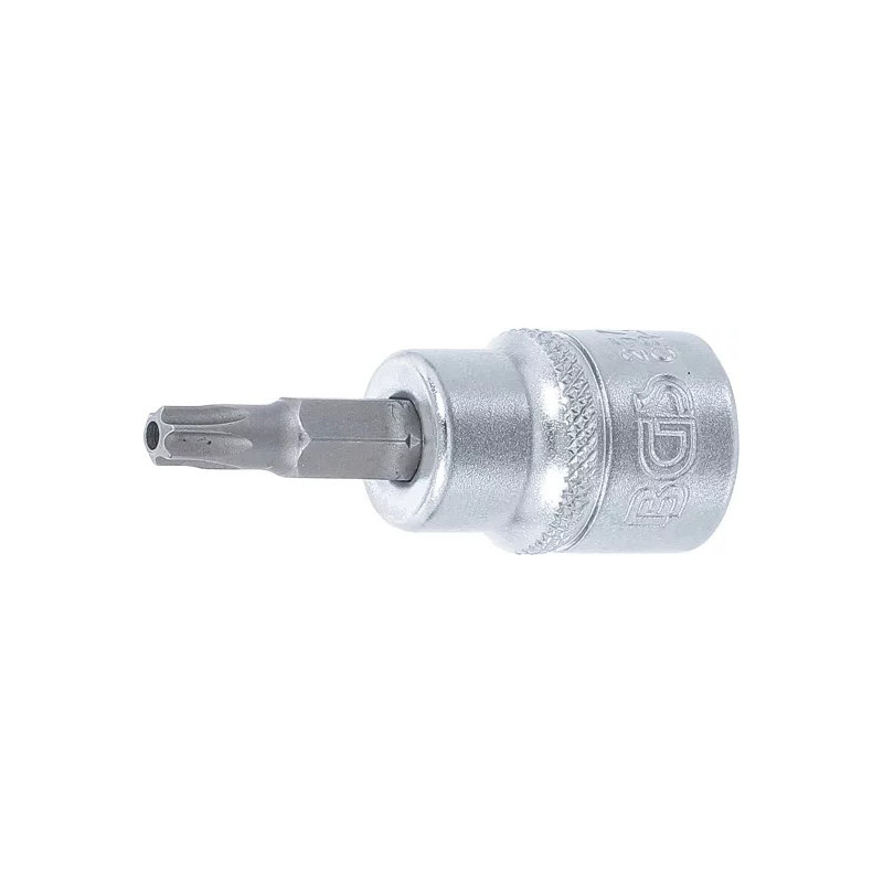 Douille à embouts | 10 mm (3/8") | profil T (pour Torx) avec perçage T27 Douille à embouts | 10 mm (3/8") | profil T (pour Torx) avec perçage T27