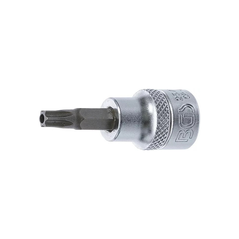 Douille à embouts | 10 mm (3/8") | profil T (pour Torx) avec perçage T30 Douille à embouts | 10 mm (3/8") | profil T (pour Torx) avec perçage T30