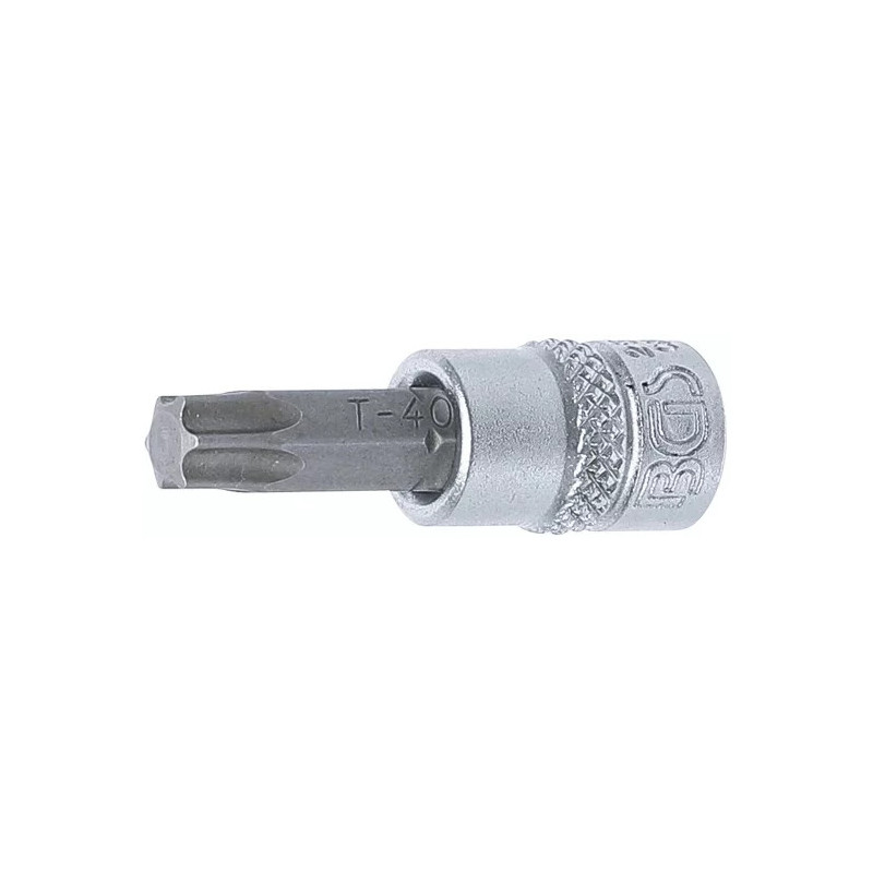 Douille à embouts | 6,3 mm (1/4") | profil T (pour Torx) T40 Douille à embouts | 6,3 mm (1/4") | profil T (pour Torx) T40