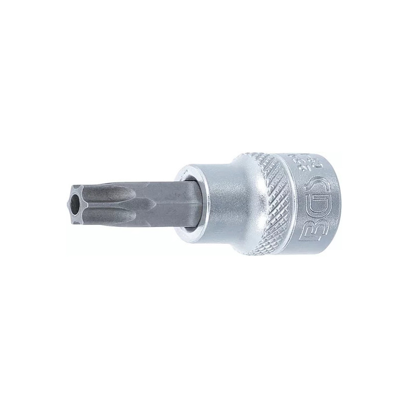 Douille à embouts | 10 mm (3/8") | profil T (pour Torx) avec perçage T45 Douille à embouts | 10 mm (3/8") | profil T (pour Torx) avec perçage T45