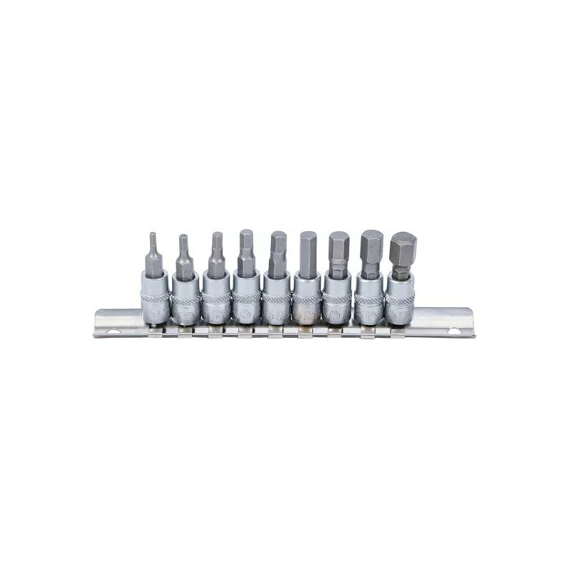 Jeu de douilles à embouts | 6,3 mm (1/4") | six pans intérieurs 3/32" - 3/8" | en pouce | 9 pièces Jeu de douilles à embouts | 6,3 mm (1/4") | six pans intérieurs 3/32" - 3/8" | en pouce | 9 pièces