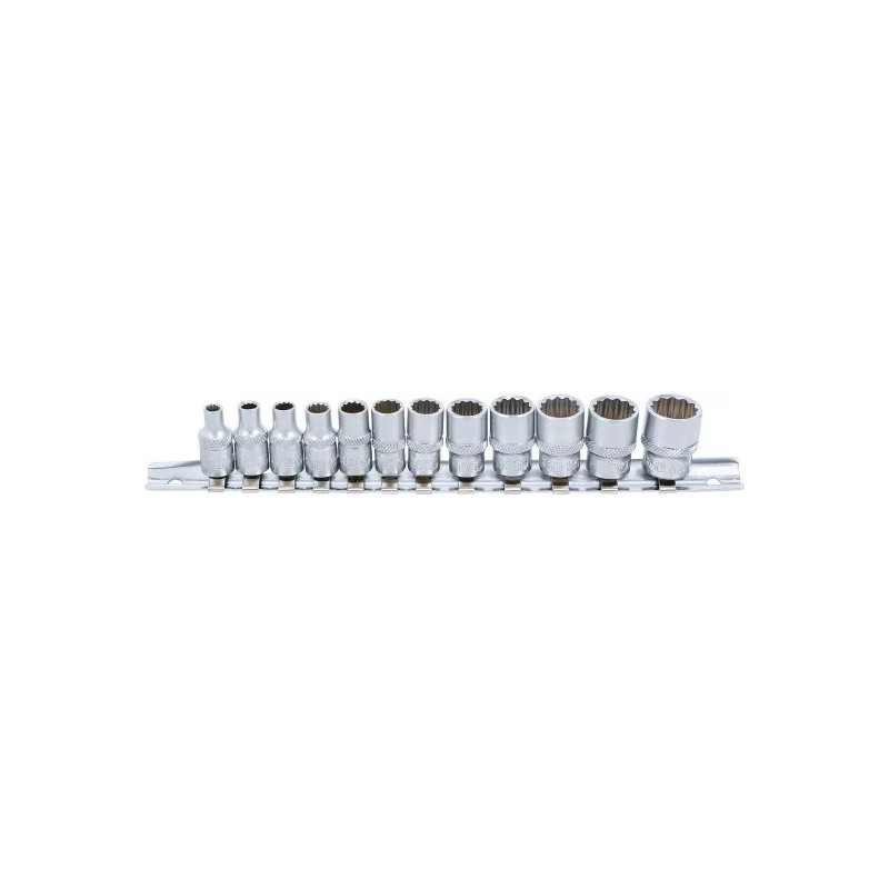 Jeu de Douilles, douze pans | 6,3 mm (1/4") | en pouces | 12 pièces Jeu de Douilles, douze pans | 6,3 mm (1/4") | en pouces | 12 pièces