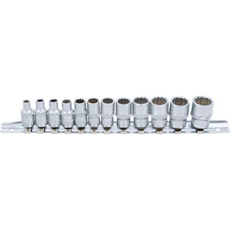 Jeu de Douilles, douze pans | 6,3 mm (1/4") | en pouces | 12 pièces