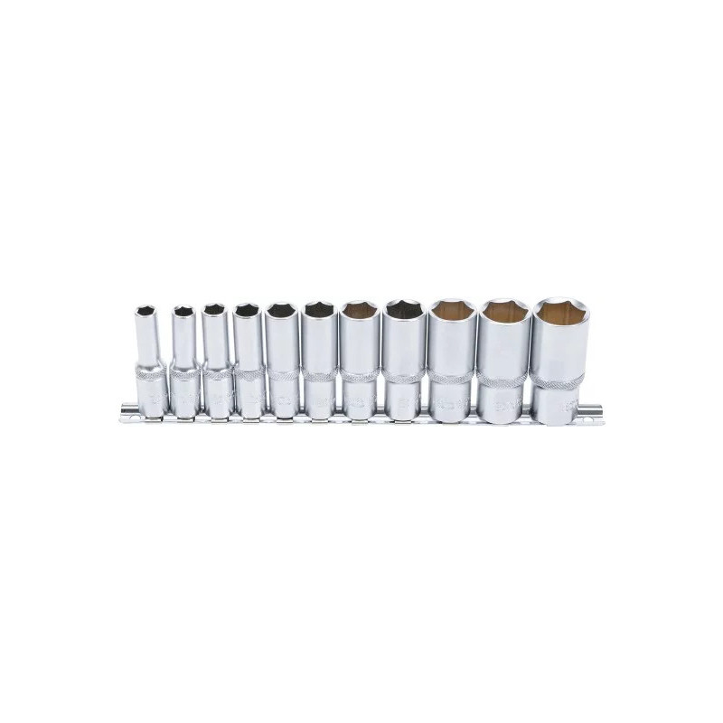 Jeu de douilles six pans, longues | 10 mm (3/8") | en pouce | 11 pièces Jeu de douilles six pans, longues | 10 mm (3/8") | en pouce | 11 pièces