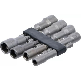 Jeu de douilles à choc et aimanté, six pans | 6,3 mm (1/4") | 6 - 13 mm | 8 pièces