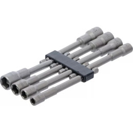 Jeu de douilles à choc | six pans | extra longues | 6,3 mm (1/4") | pour perceuses | 6 - 13 mm | 8 pièces