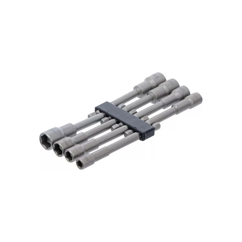 Jeu de douilles à choc | six pans | extra longues | 6,3 mm (1/4") | pour perceuses | 6 - 13 mm | 8 pièces Jeu de douilles à choc | six pans | extra longues | 6,3 mm (1/4") | pour perceuses | 6 - 13 mm | 8 pièces