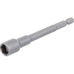 Douille à choc, six pans, extra longue | pour perceuses | 6,3 mm (1/4") | 10 mm