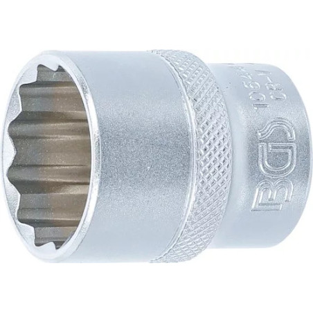 Douille pour clé, douze pans | 12,5 mm (1/2") | 24 mm