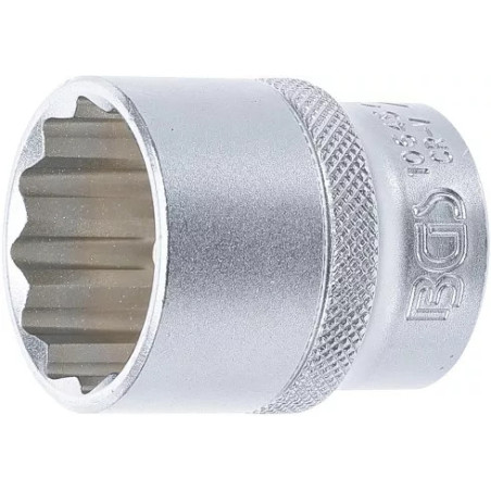 Douille pour clé, douze pans | 12,5 mm (1/2") | 27 mm