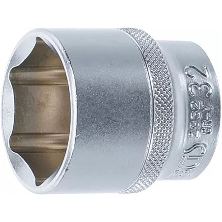 Douille pour clé, six pans | 12,5 mm (1/2") | 32 mm