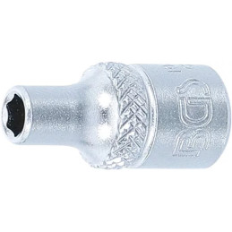 Douille pour clé, six pans | 6,3 mm (1/4") | 5/32"