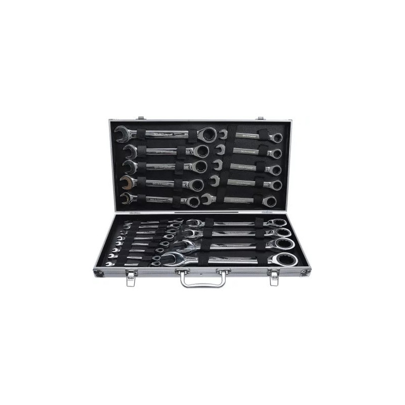 Jeu de clés mixtes à cliquet | 6 - 32 mm | 22 pièces Jeu de clés mixtes à cliquet | 6 - 32 mm | 22 pièces
