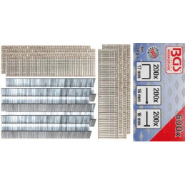 Assortiment agrafes, boulons et clous | 600 pièces