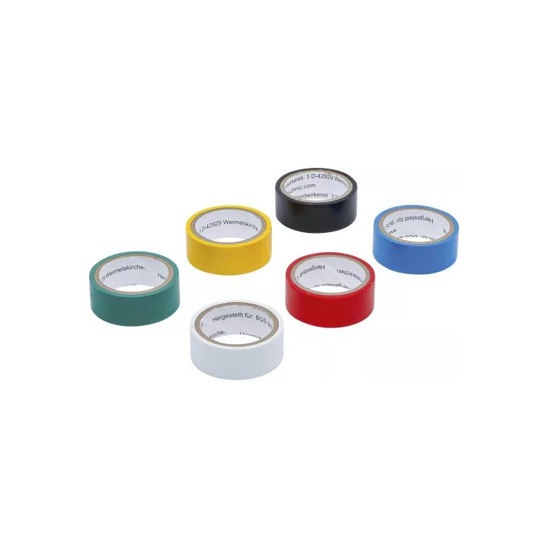 Bandes adhésives multicolore | 19 x 3,5 m | 6 pièces Bandes adhésives multicolore | 19 x 3,5 m | 6 pièces