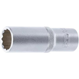 Douille pour clé, douze pans, longue | 12,5 mm (1/2") | 18 mm