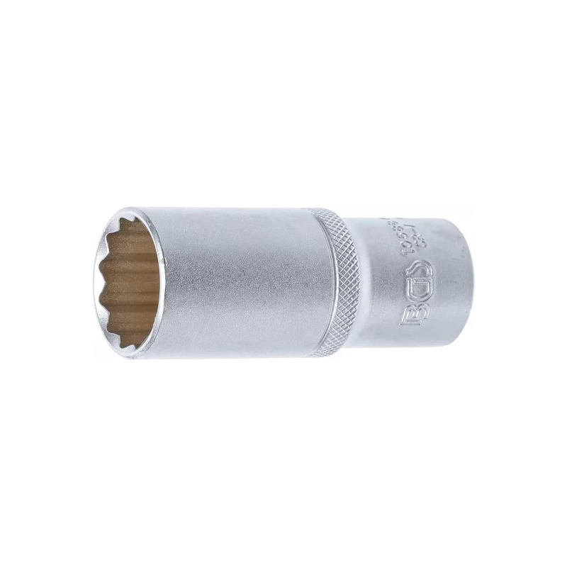 Douille pour clé, douze pans, longue | 12,5 mm (1/2") | 24 mm