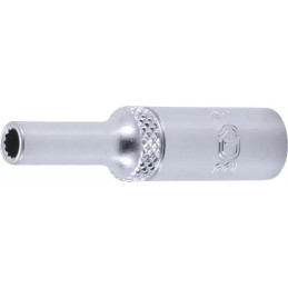 Douille pour clé, douze pans, longue | 6,3 mm (1/4") | 4 mm
