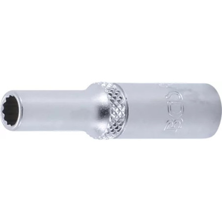 Douille pour clé, douze pans, longue | 6,3 mm (1/4") | 5,5 mm
