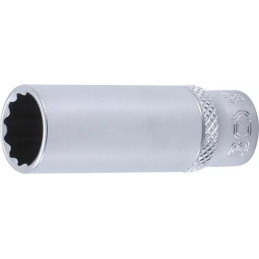 Douille pour clé, douze pans, longue | 6,3 mm (1/4") | 12 mm