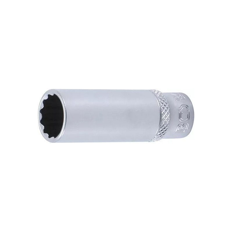 Douille pour clé, douze pans, longue | 6,3 mm (1/4") | 12 mm