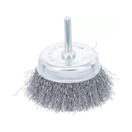 Brosse ronde | réception de goupille 6 mm | Ø 75 mm