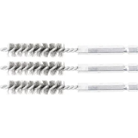 Brosse en acier | 11 mm | 6,3 mm (1/4") | 3 pièces