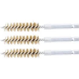 Brosse en laiton | 12 mm | 6,3 mm (1/4") | 3 pièces