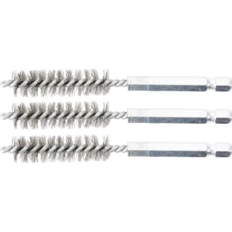 Brosse en acier | 12 mm | 6,3 mm (1/4") | 3 pièces